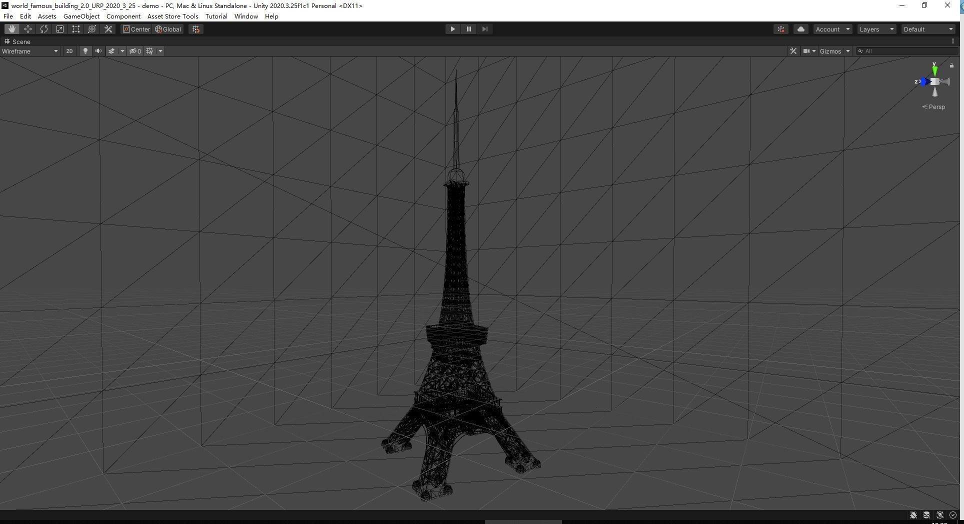 Tokyo Tower Low-poly 3D model_5