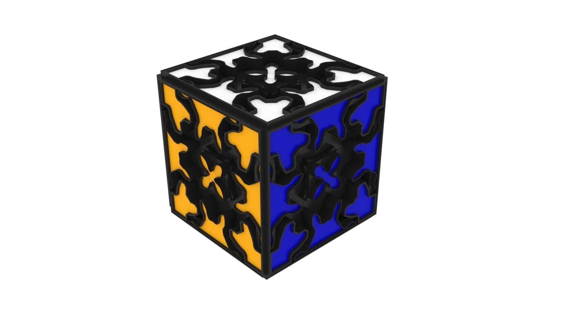 Gear Cube 3D model_2