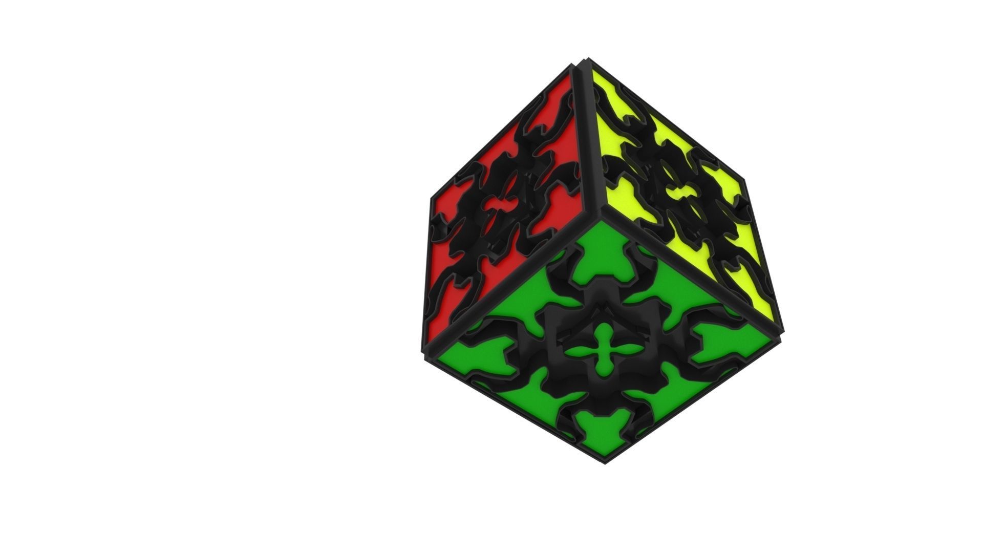 Gear Cube 3D model_5