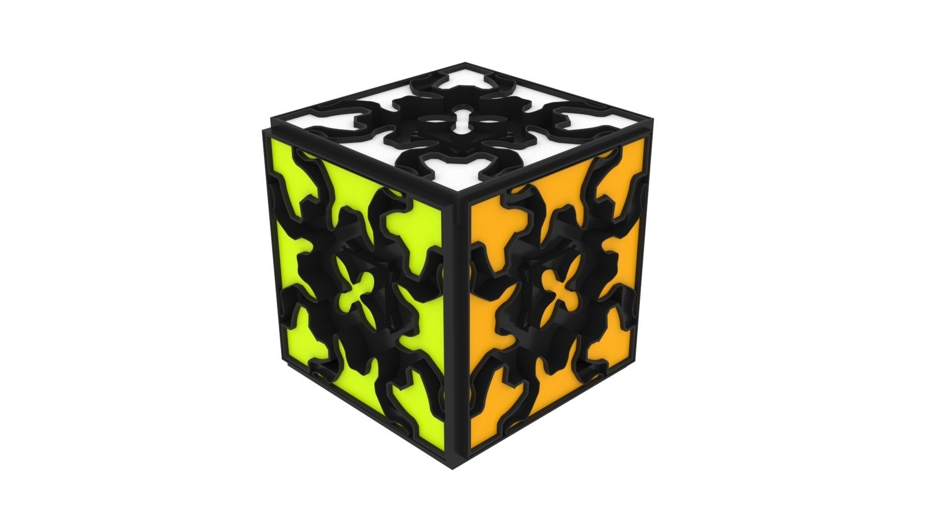 Gear Cube 3D model_1