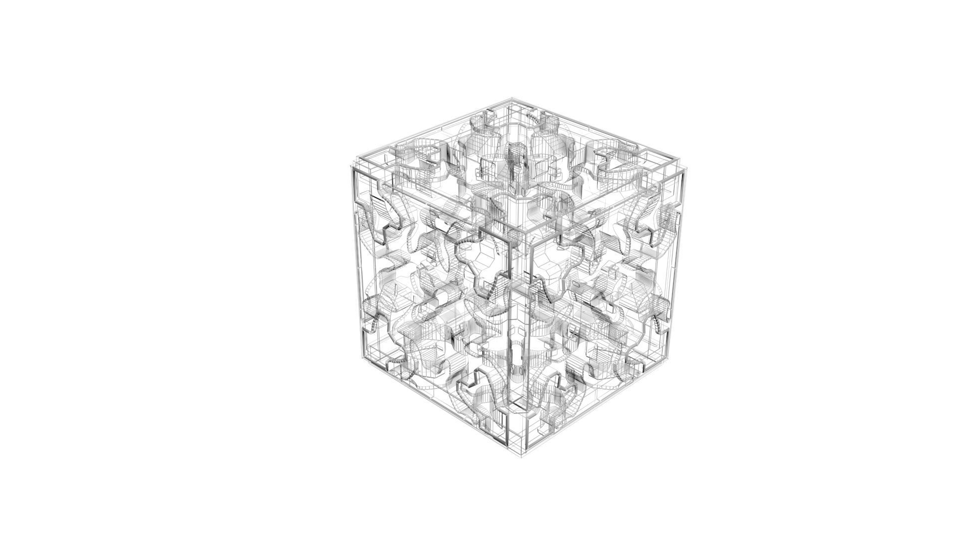 Gear Cube 3D model_12
