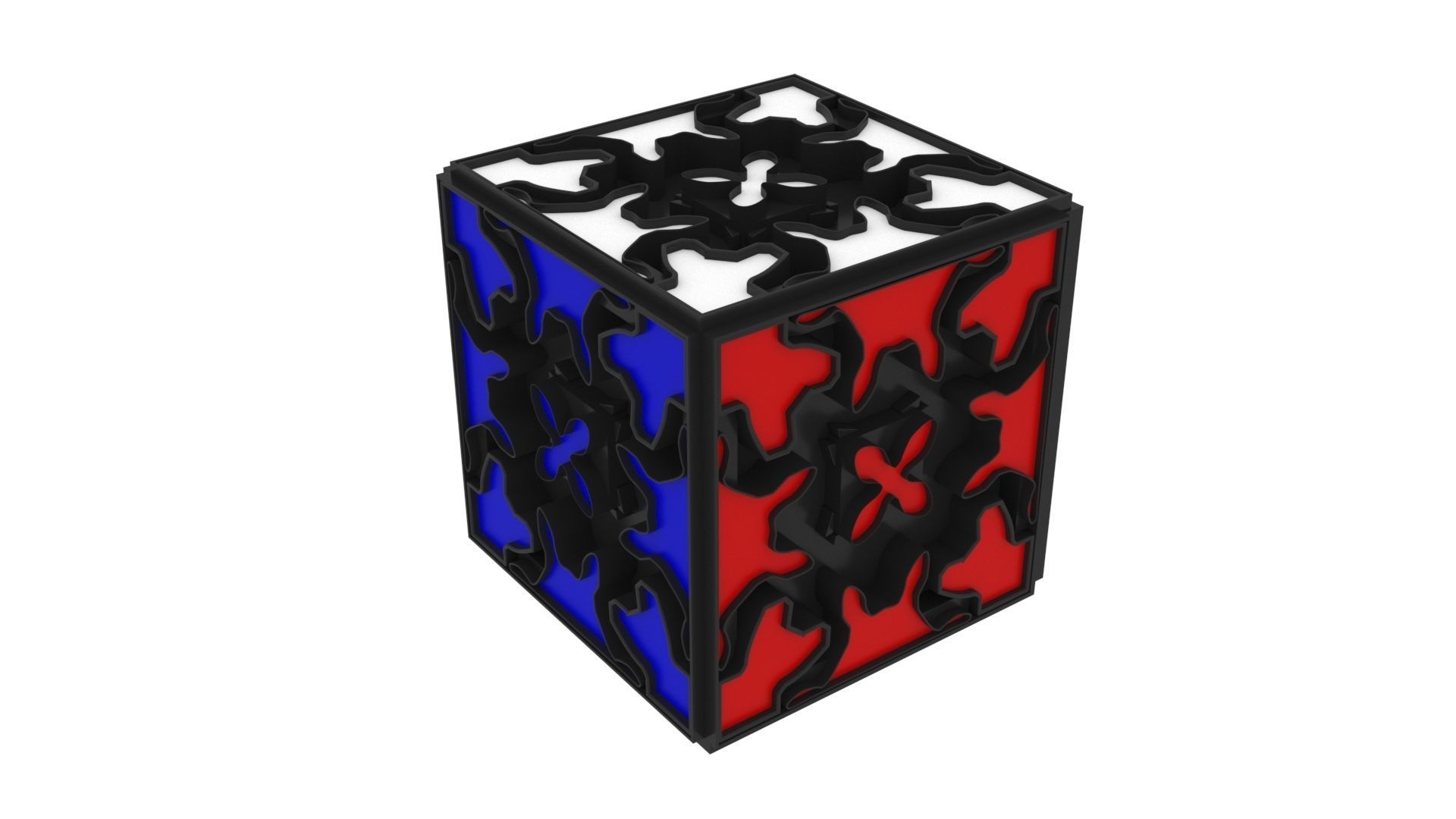 Gear Cube 3D model_3