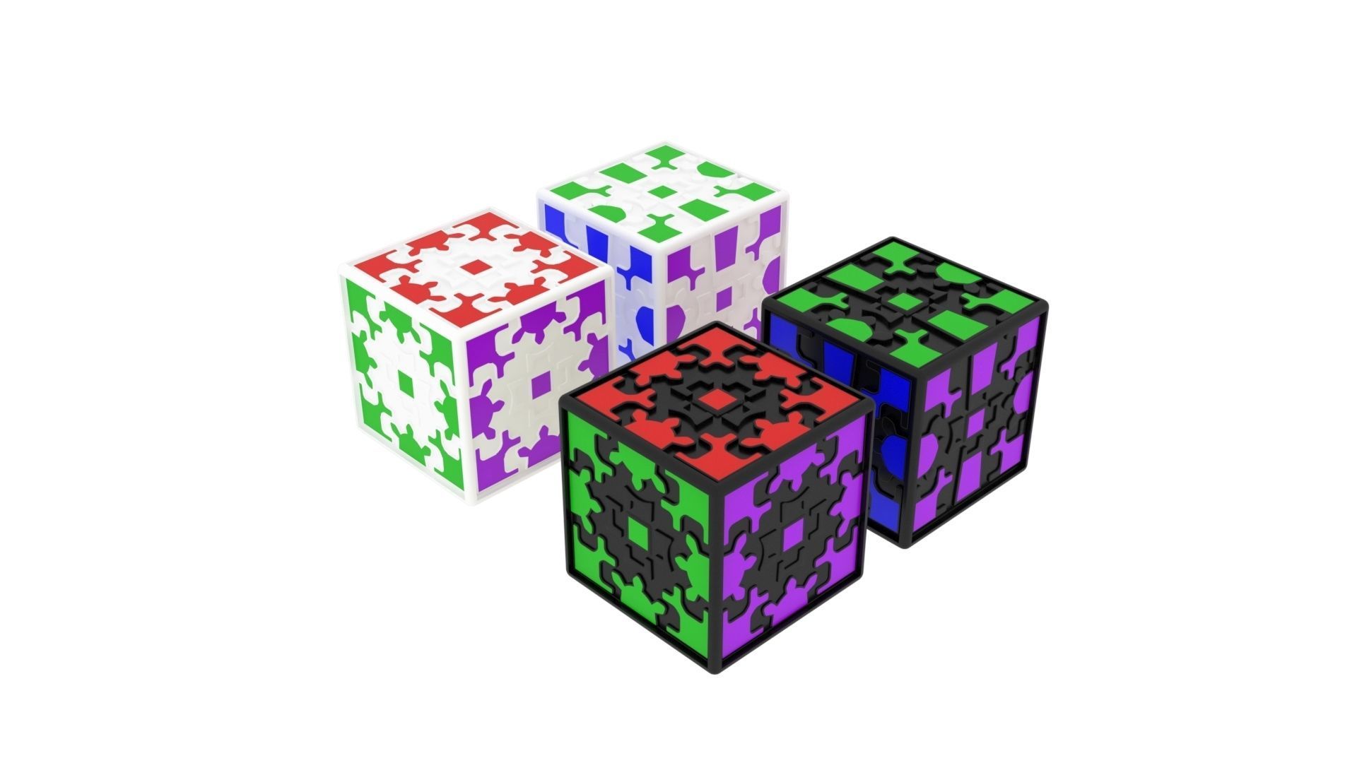 Gear Cubes 3D model_2