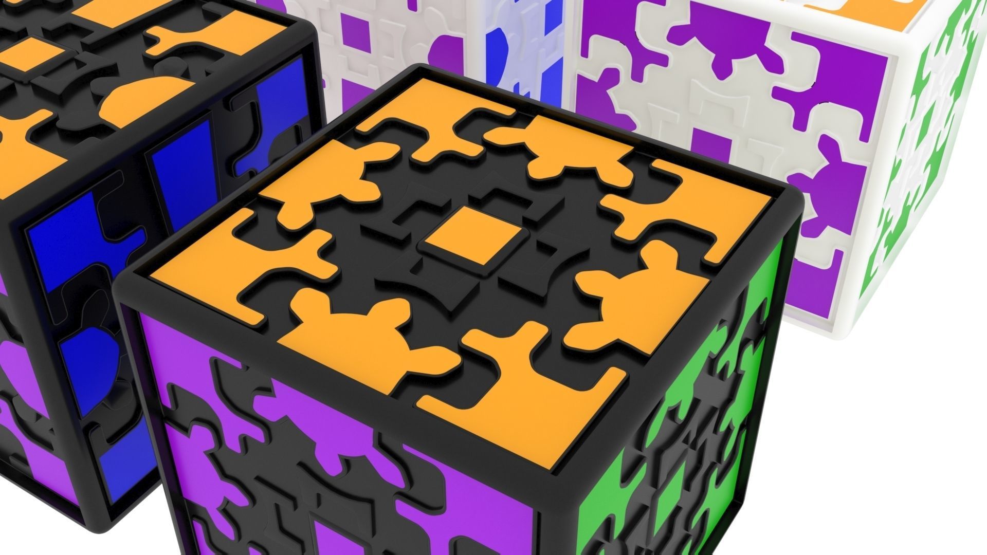 Gear Cubes 3D model_9