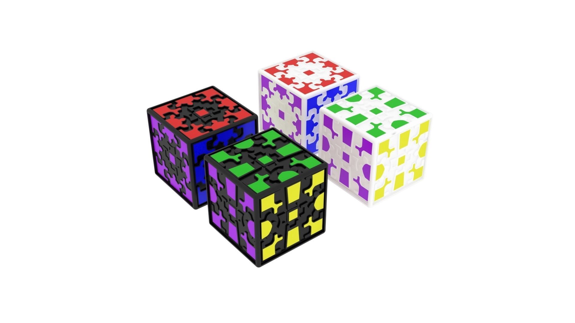 Gear Cubes 3D model_6