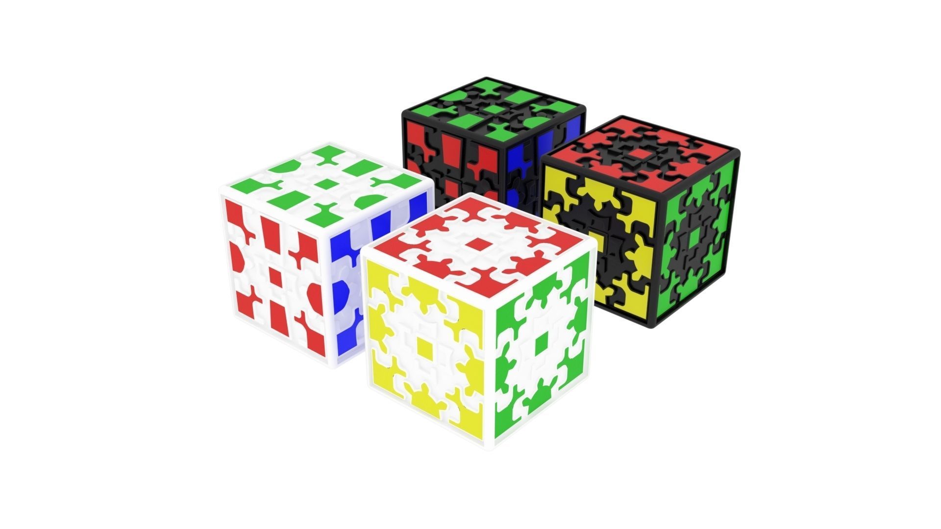 Gear Cubes 3D model_4