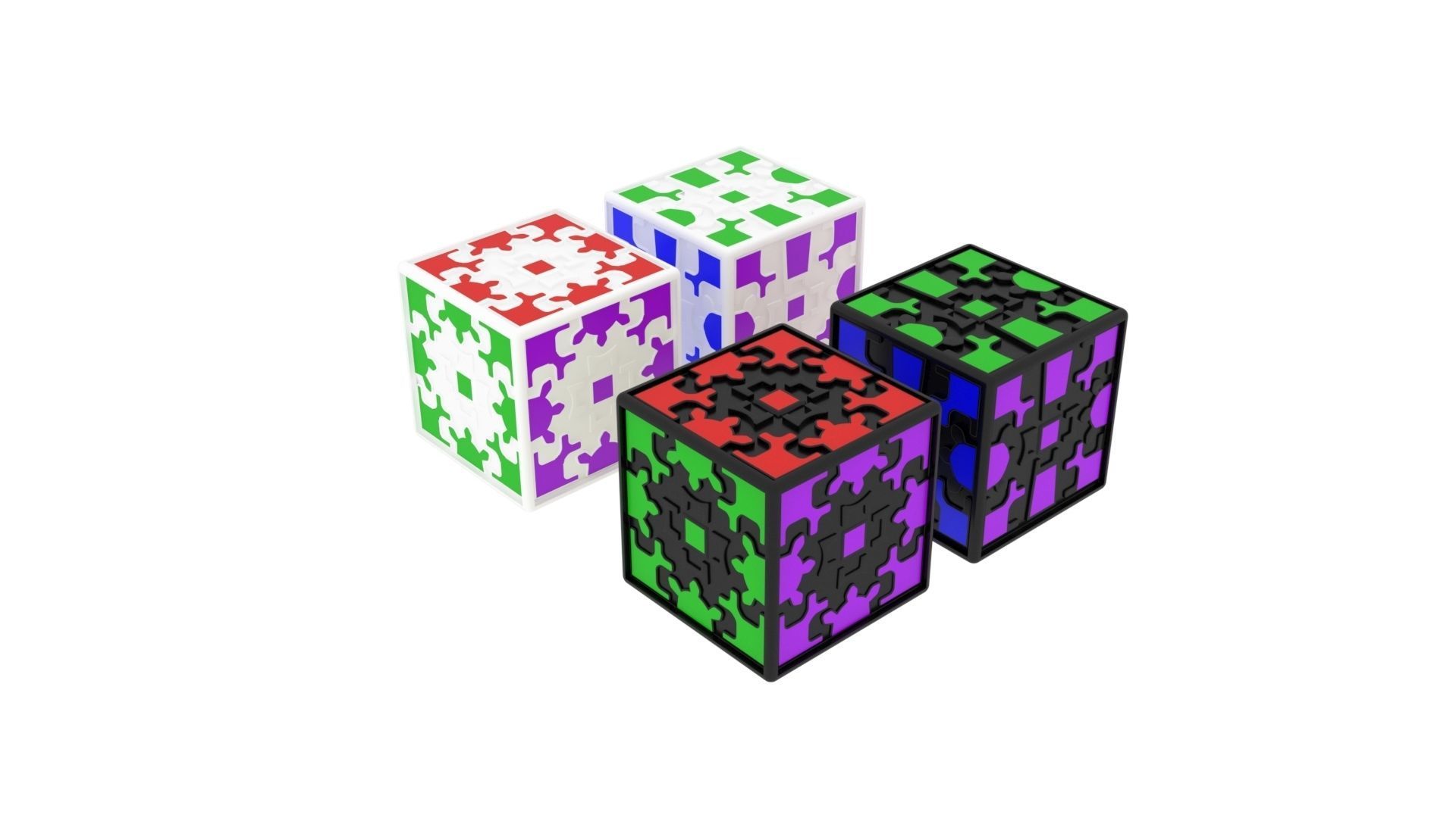 Gear Cubes 3D model_5