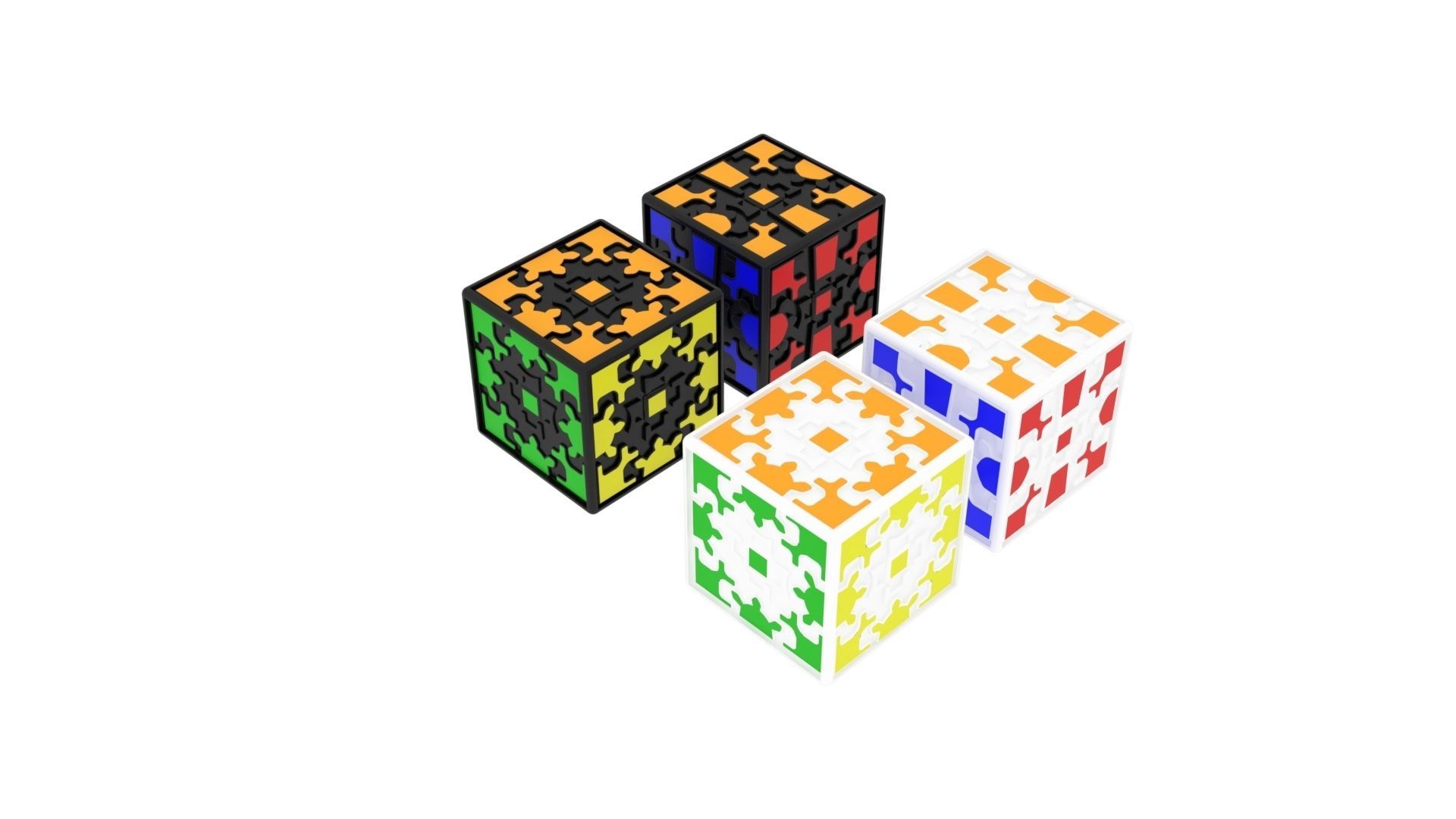 Gear Cubes 3D model_7