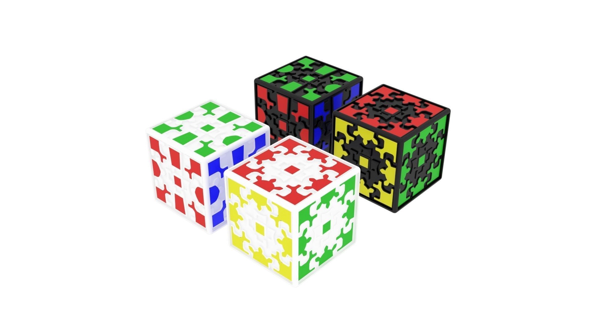 Gear Cubes 3D model_1