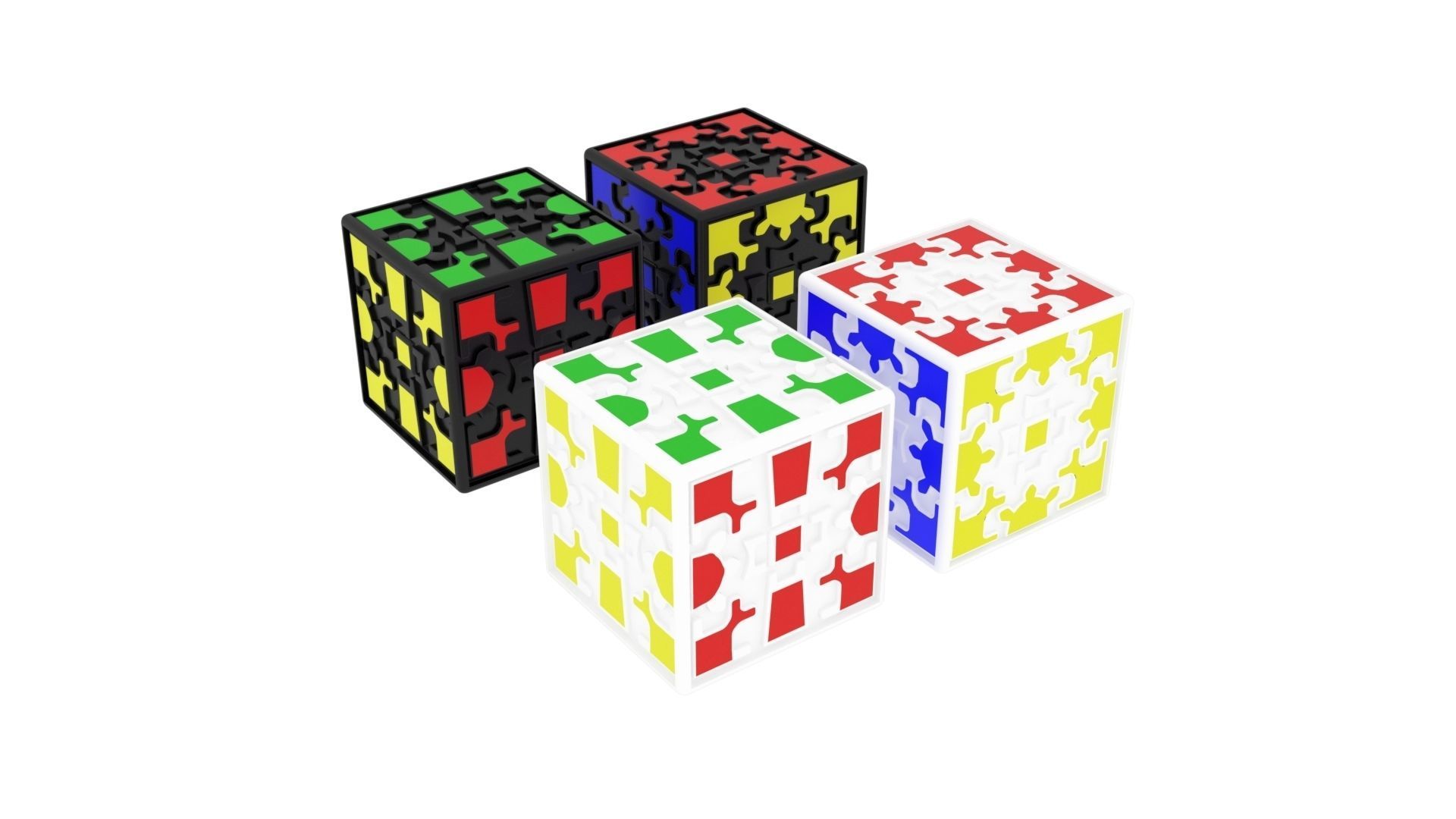 Gear Cubes 3D model_3