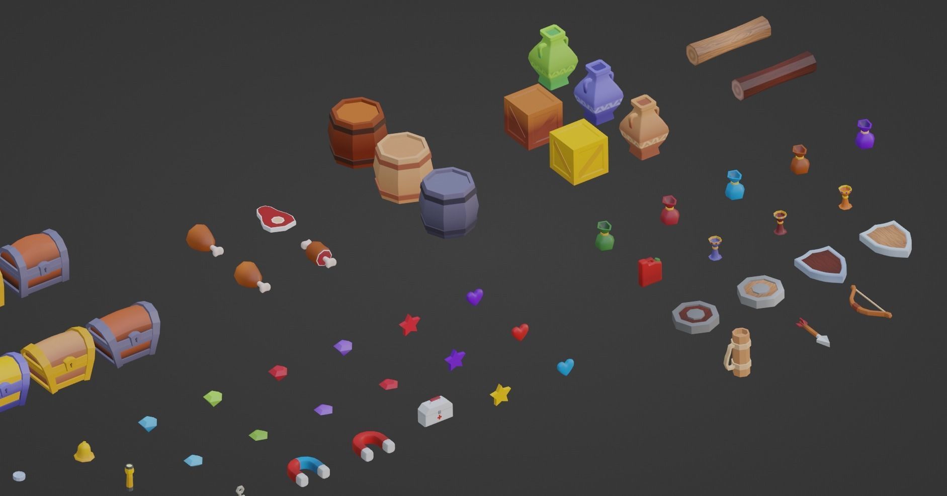 Low Poly Loot Pack Low-poly 3D model_13
