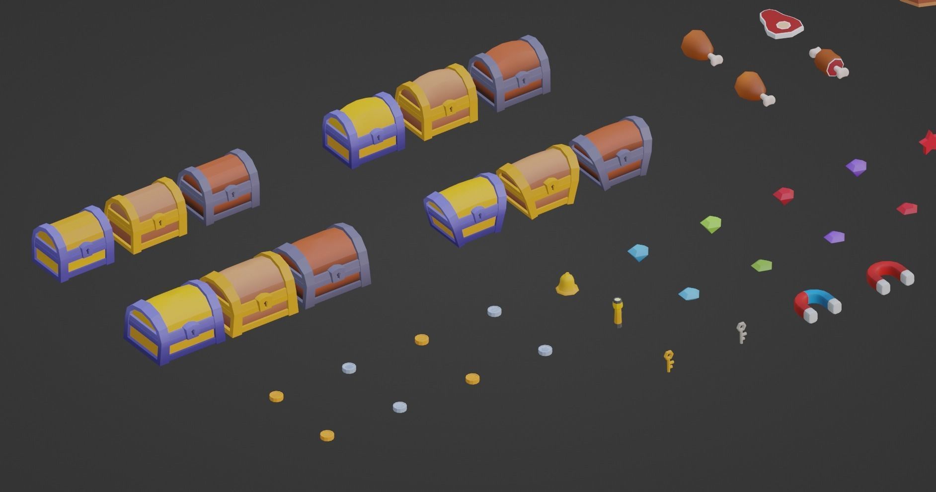 Low Poly Loot Pack Low-poly 3D model_14