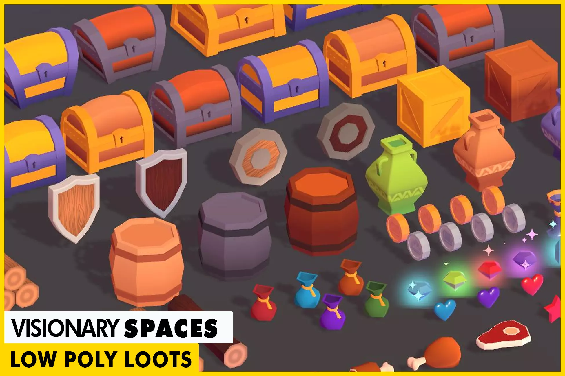 Low Poly Loot Pack Low-poly 3D model_0