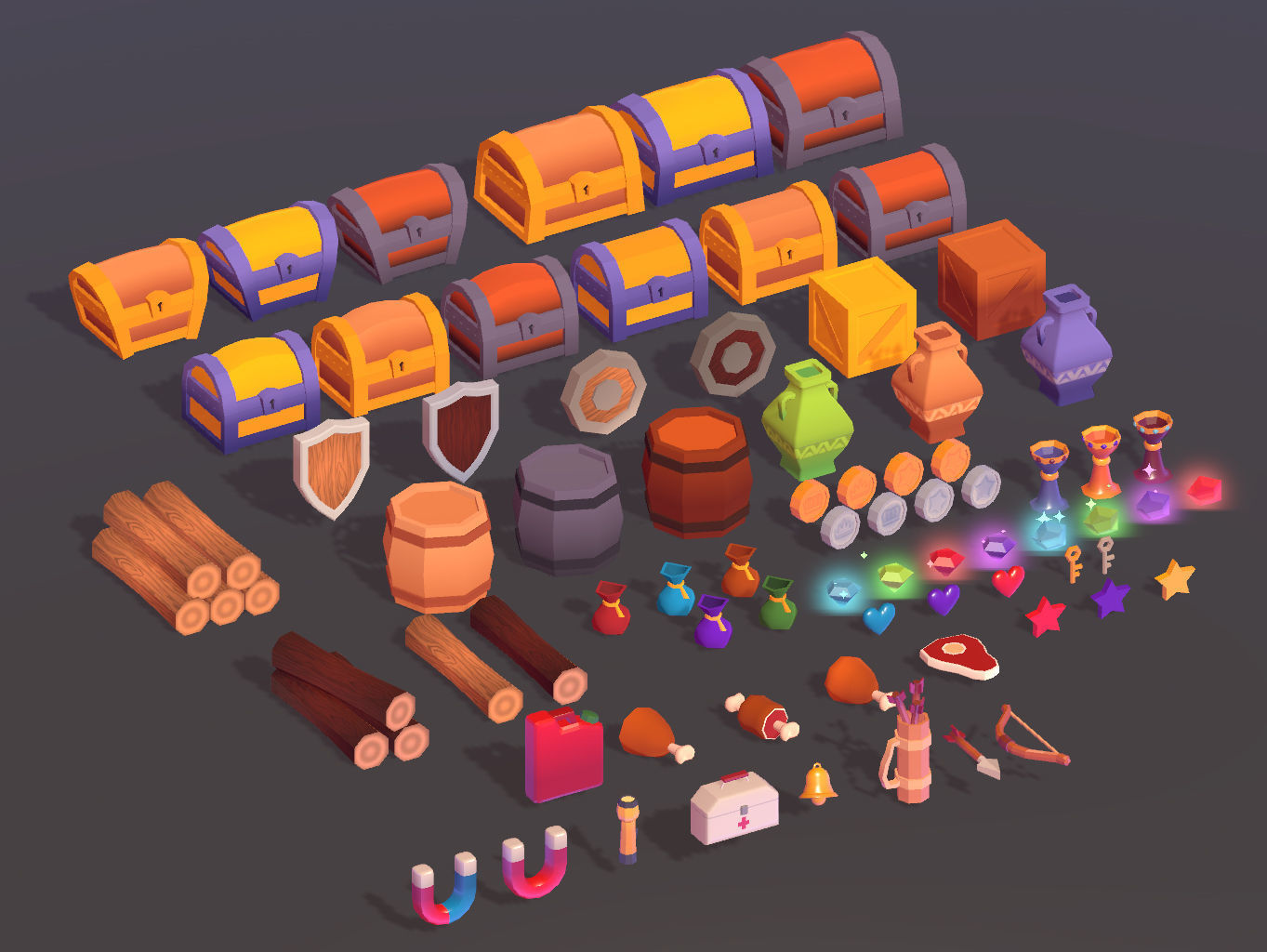 Low Poly Loot Pack Low-poly 3D model_4