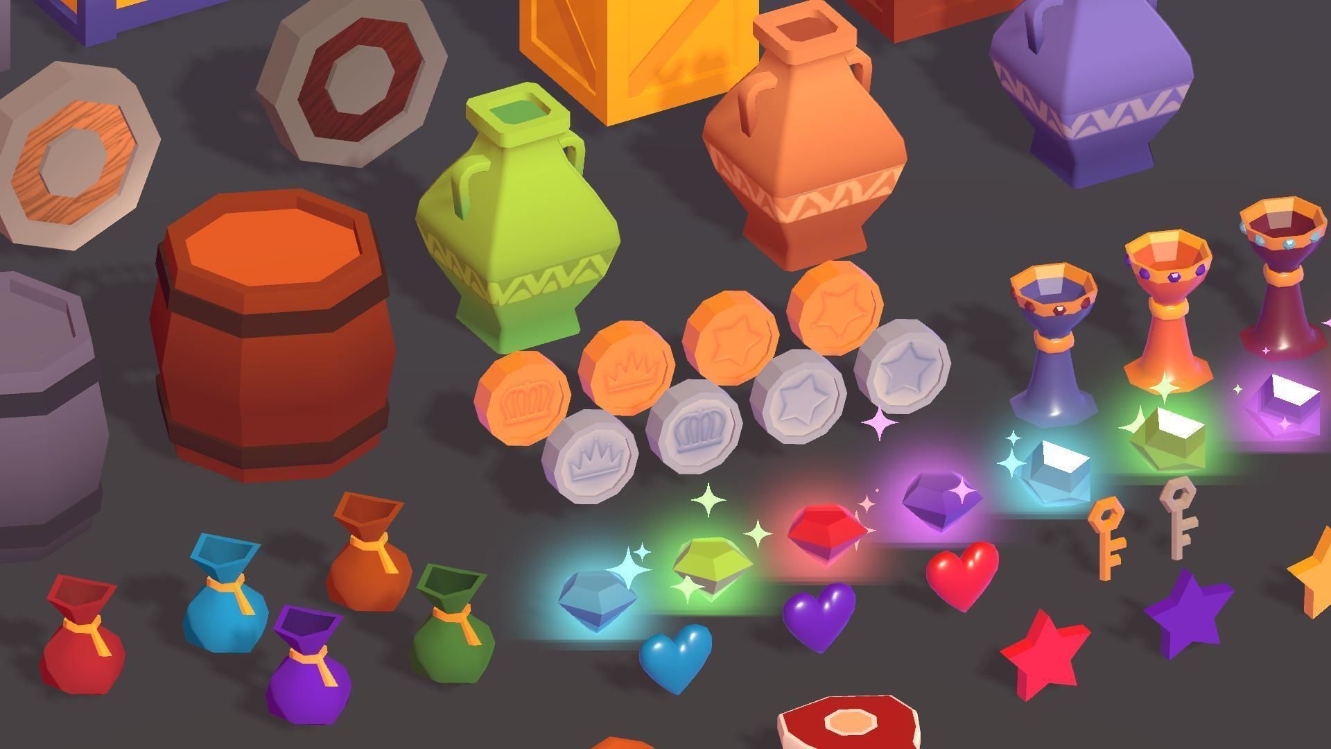 Low Poly Loot Pack Low-poly 3D model_3