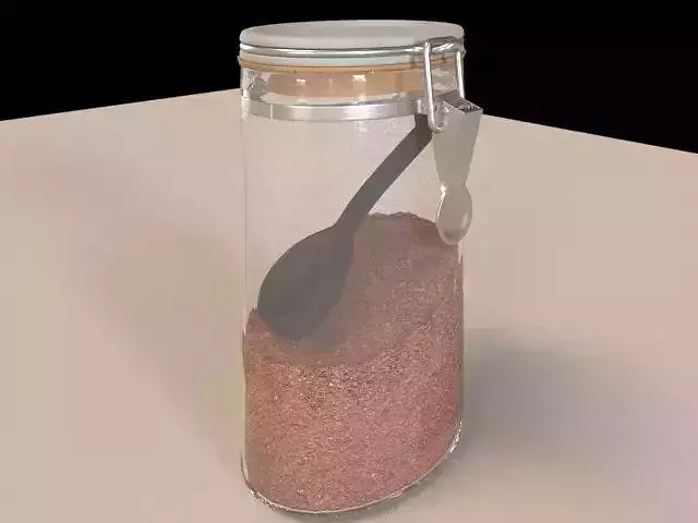 Coffe Jar 3d high poli