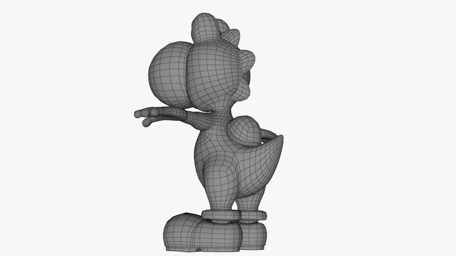 Mario And Yoshi From Game Low-poly 3D model_47