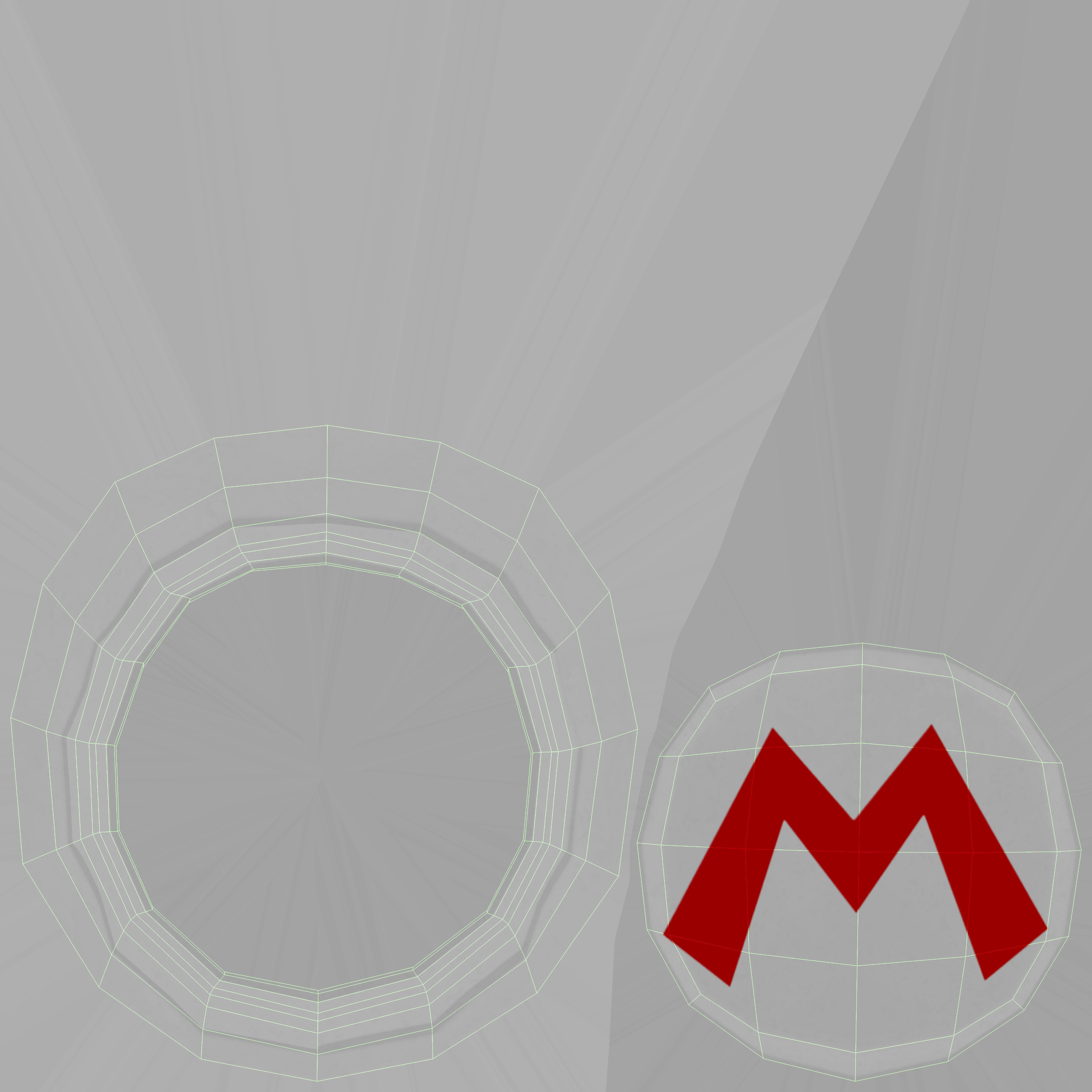 Mario And Yoshi From Game Low-poly 3D model_29