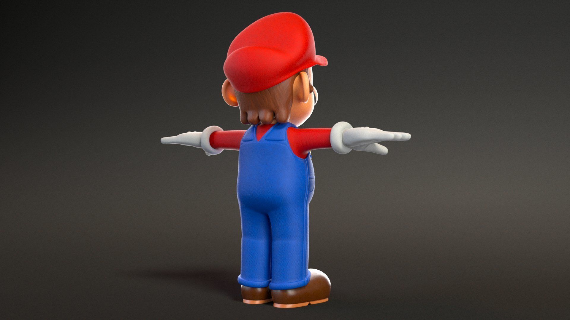 Mario And Yoshi From Game Low-poly 3D model_7