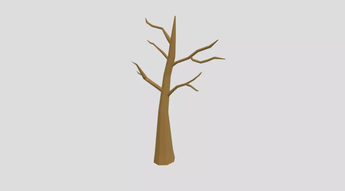 Dead Tree Low-poly 3D model