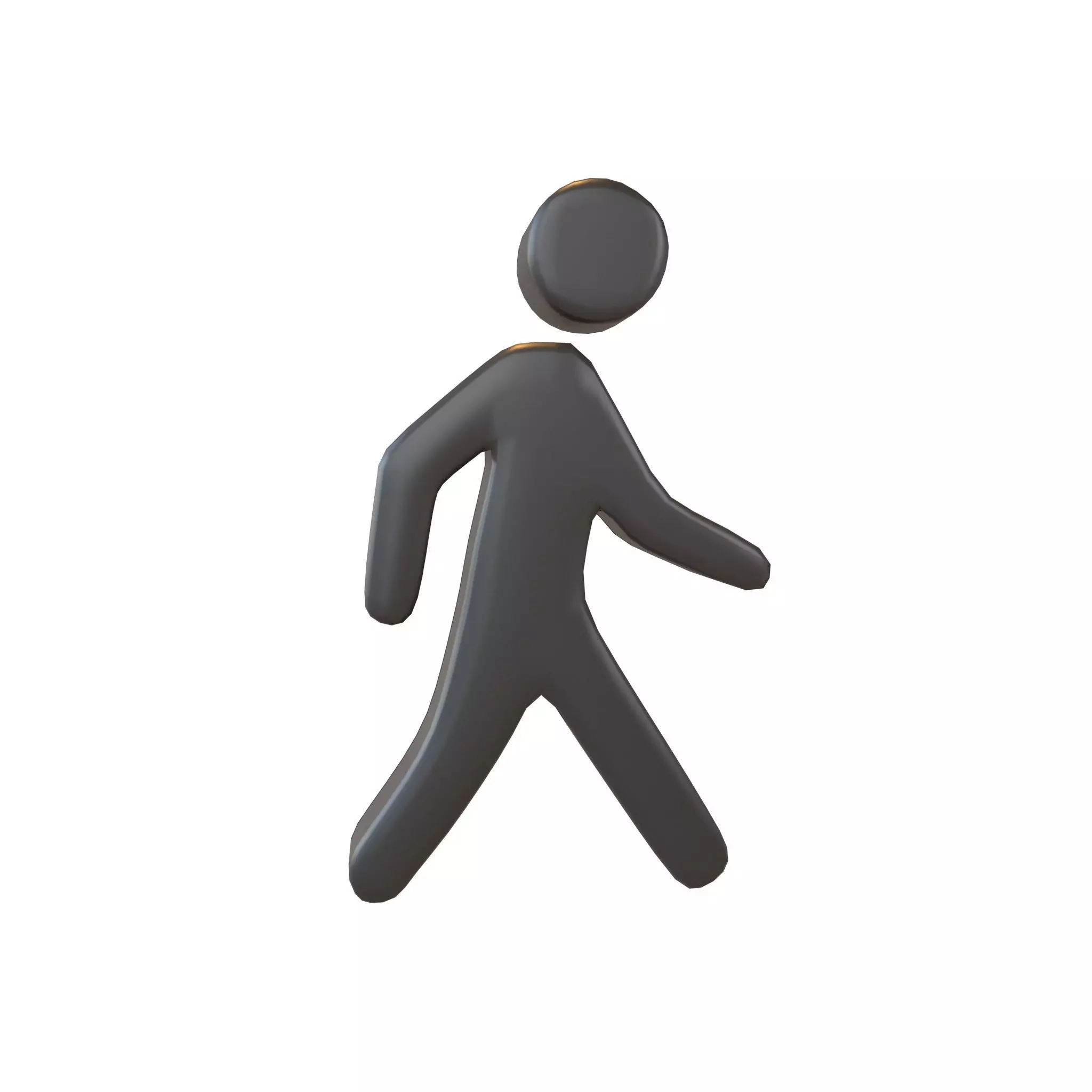 Pedestrian Symbol v1 001 Low-poly 3D model_0