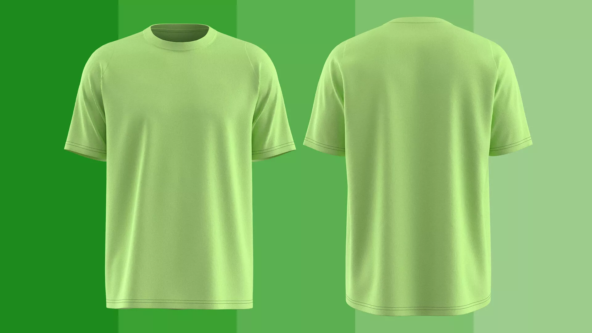 Sporty Raglan T-Shirt 3D model