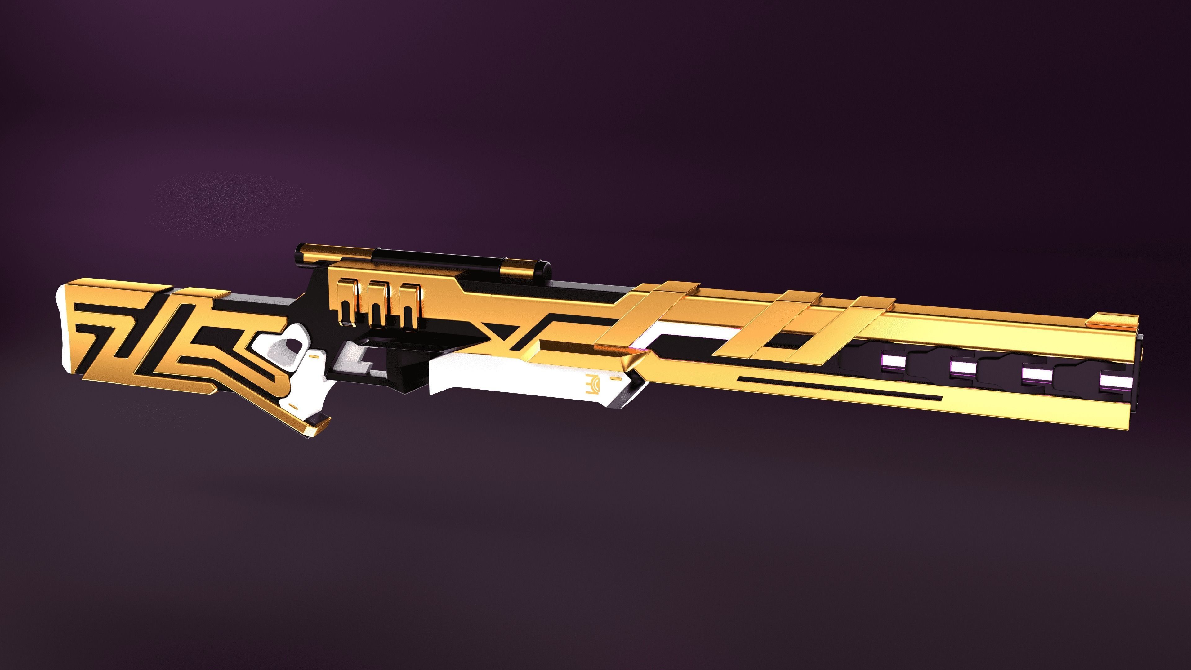 CHAMBER SNIPER TOUR DE FORCE VALORANT 3D model_5