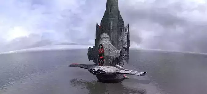 Ocean Drone interceptor Ship 2 designs 3D model