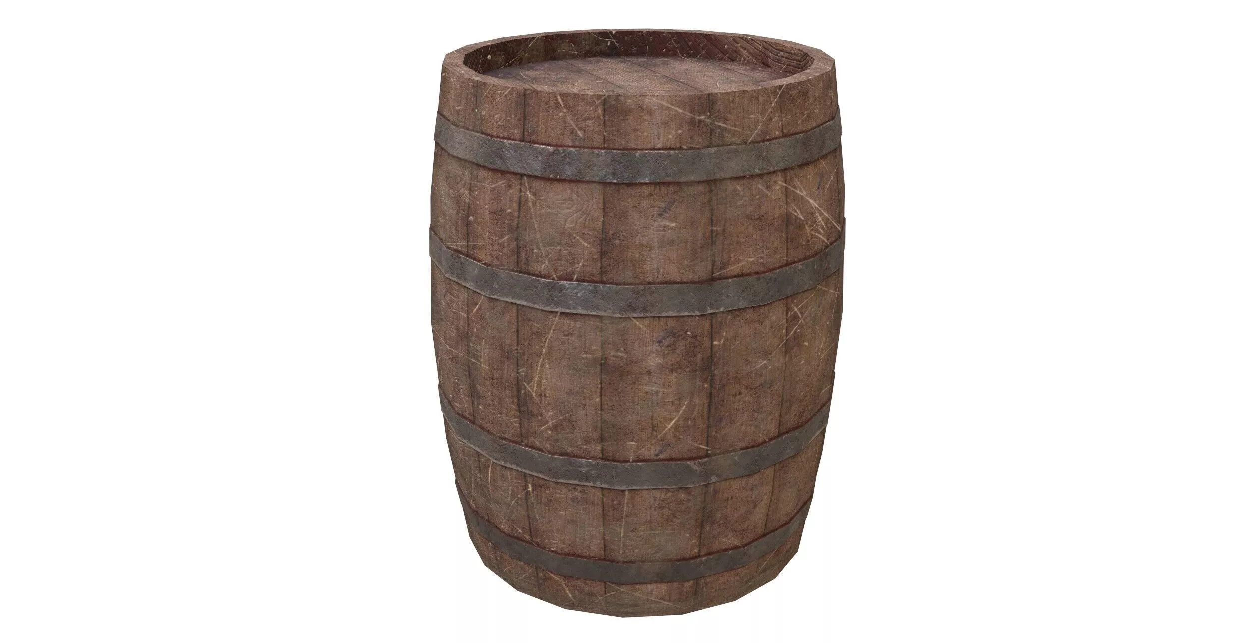 Barrel Low-poly 3D model