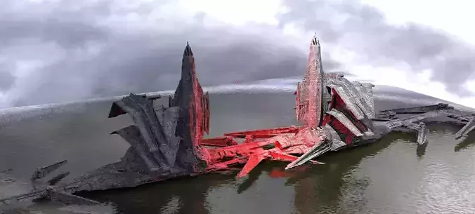 Ocean Drake interceptor Ocean Ship Base Kitbash 6 