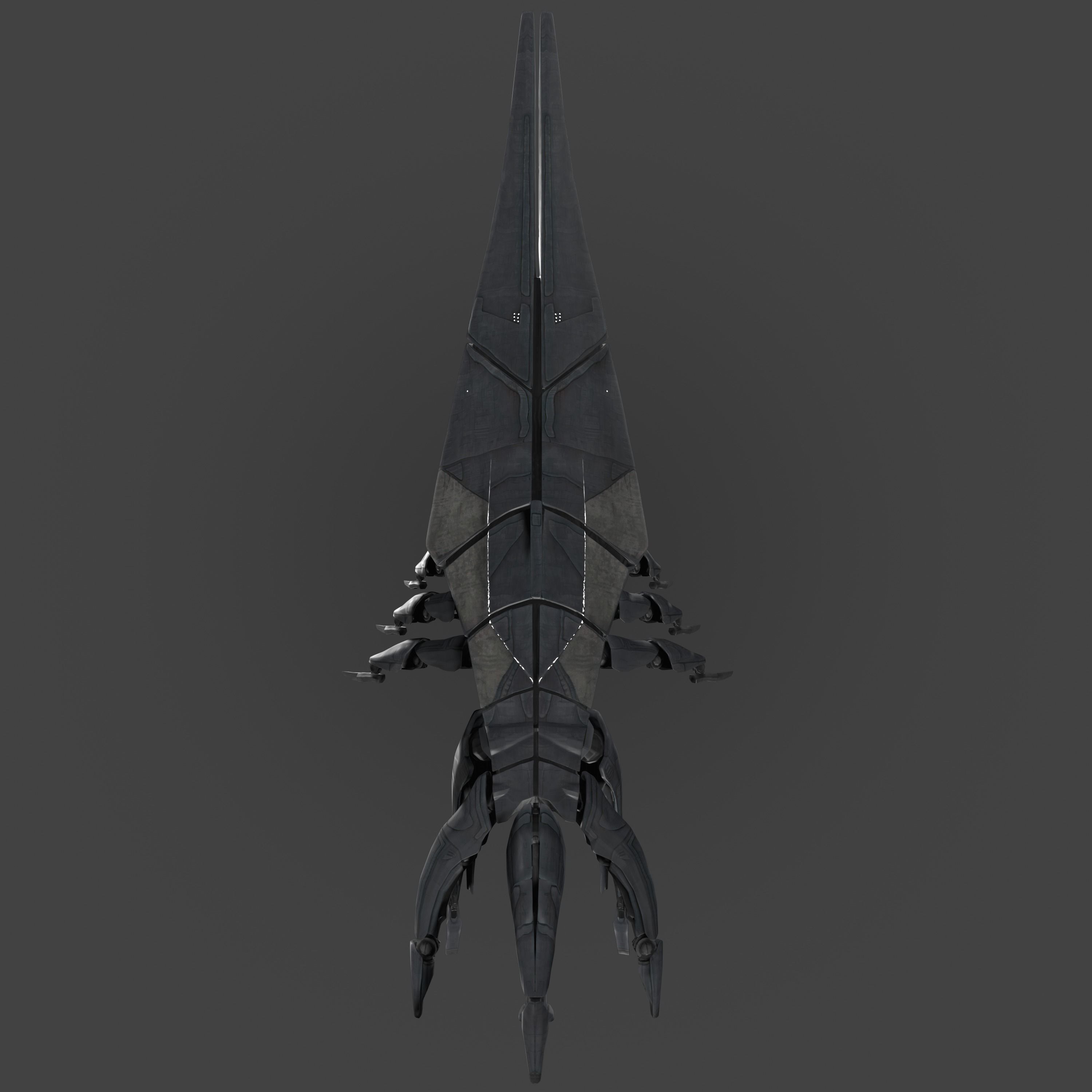 Mass Effect  Reaper 3D model Game-ready  Rigged Low-poly 3D model_4
