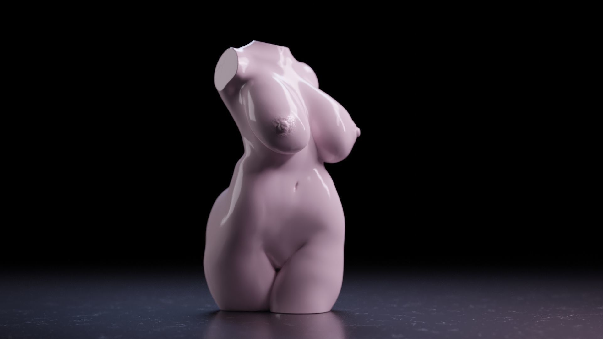 Sexy Woman Statue 12 3D print model_6