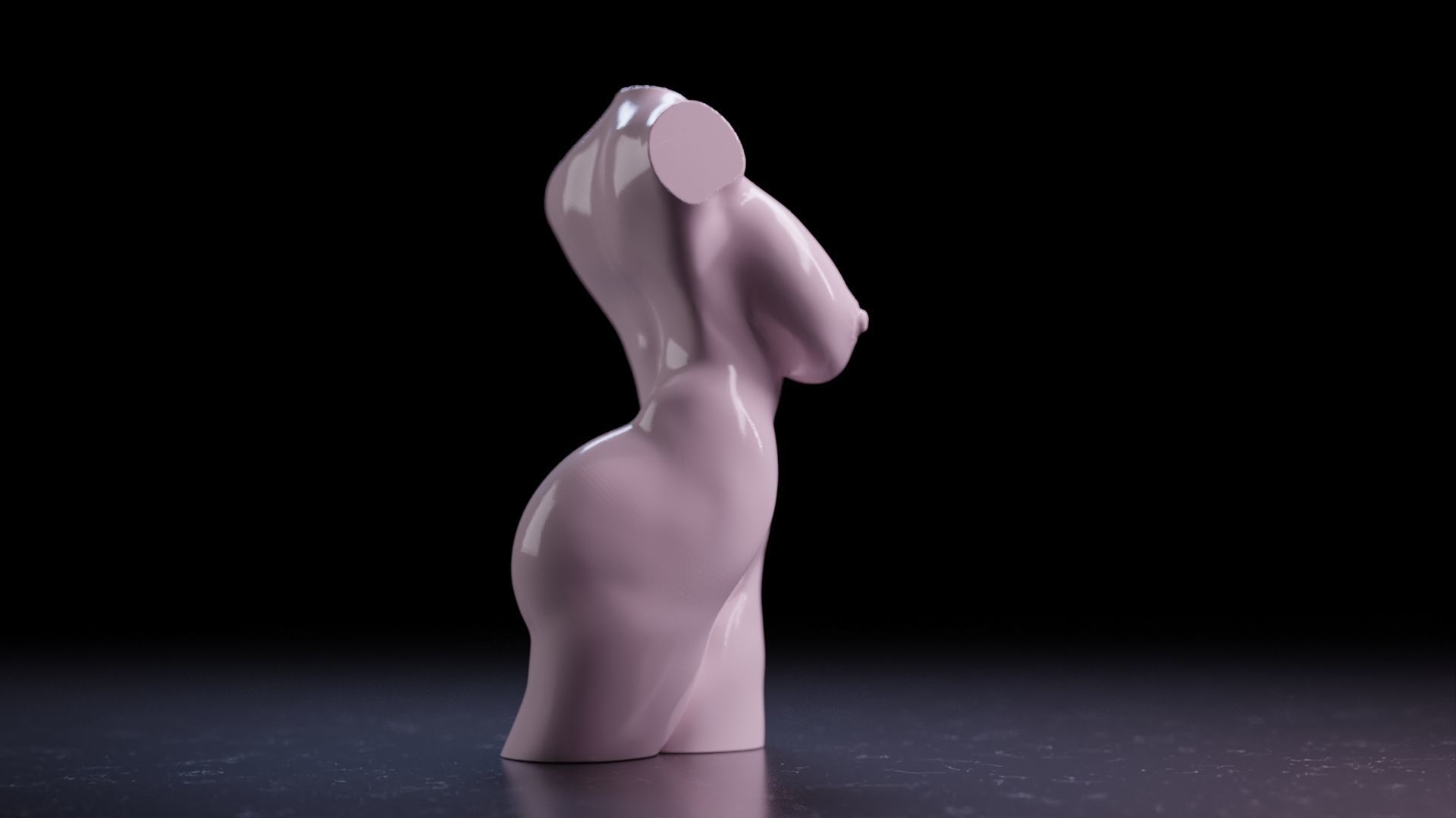 Sexy Woman Statue 12 3D print model_11
