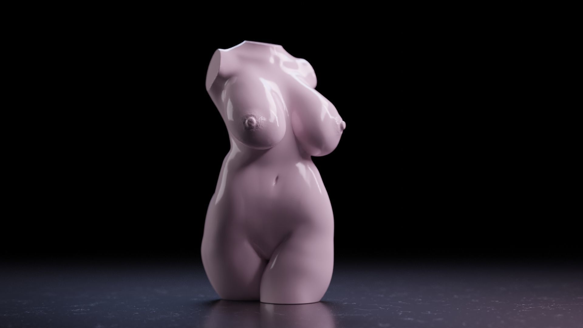 Sexy Woman Statue 12 3D print model_5