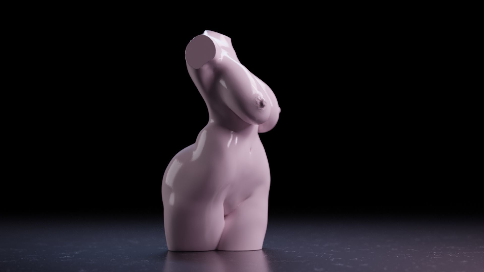 Sexy Woman Statue 12 3D print model_9
