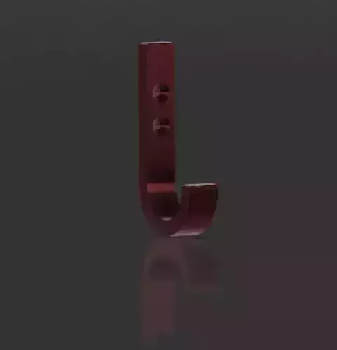 Hanger metal letter j