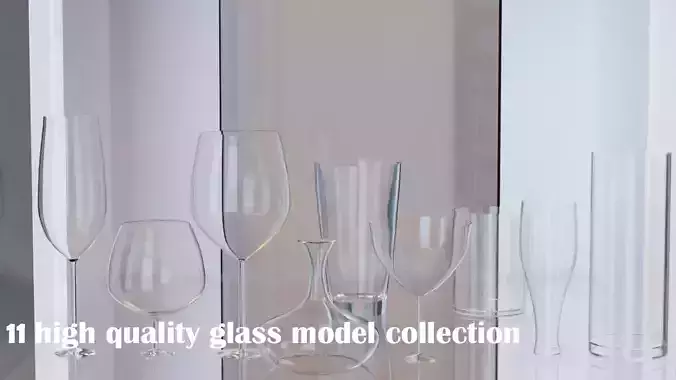 realistic glass high quality