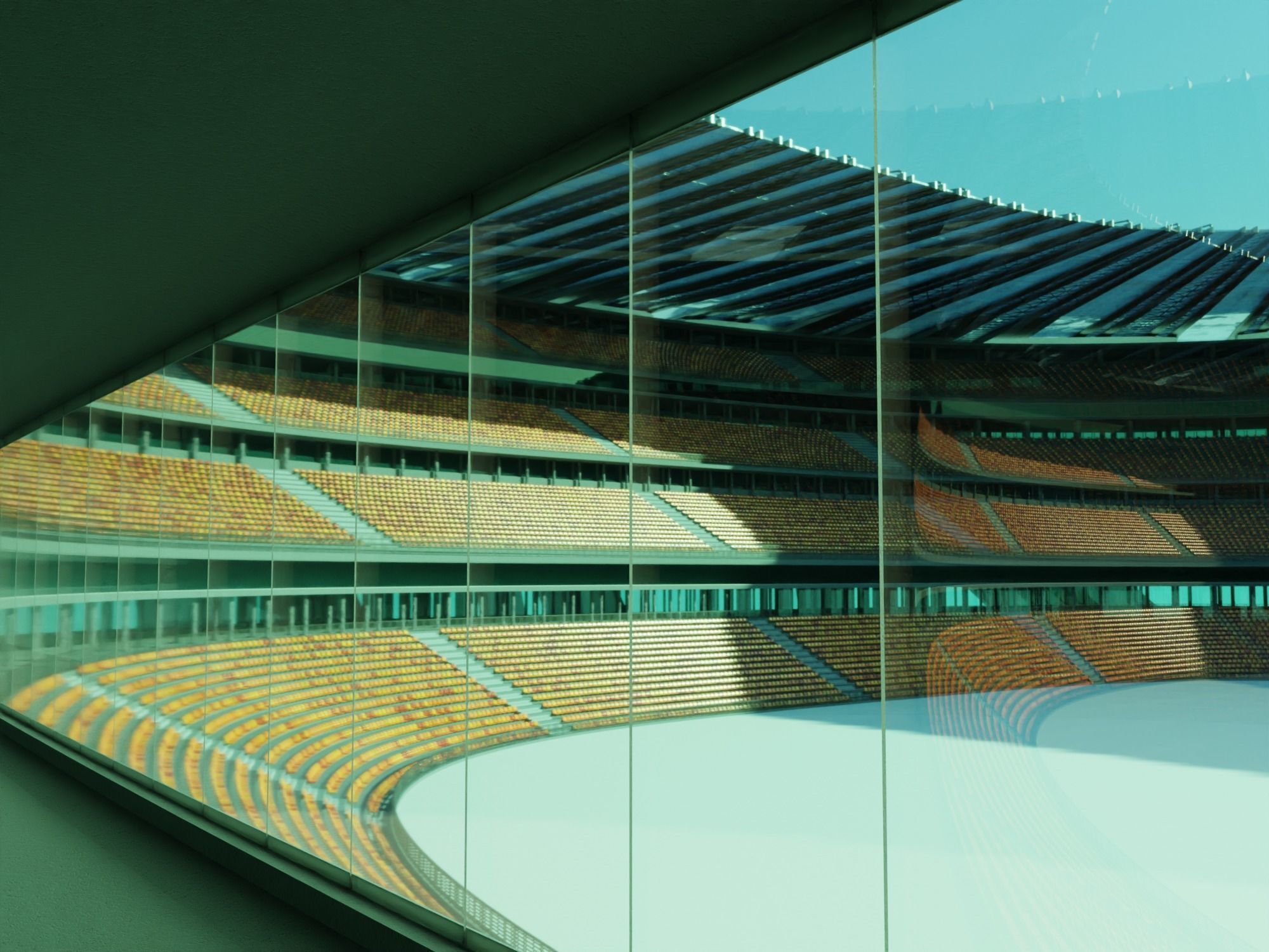 A Realistic Modern Stadium 3D model_5