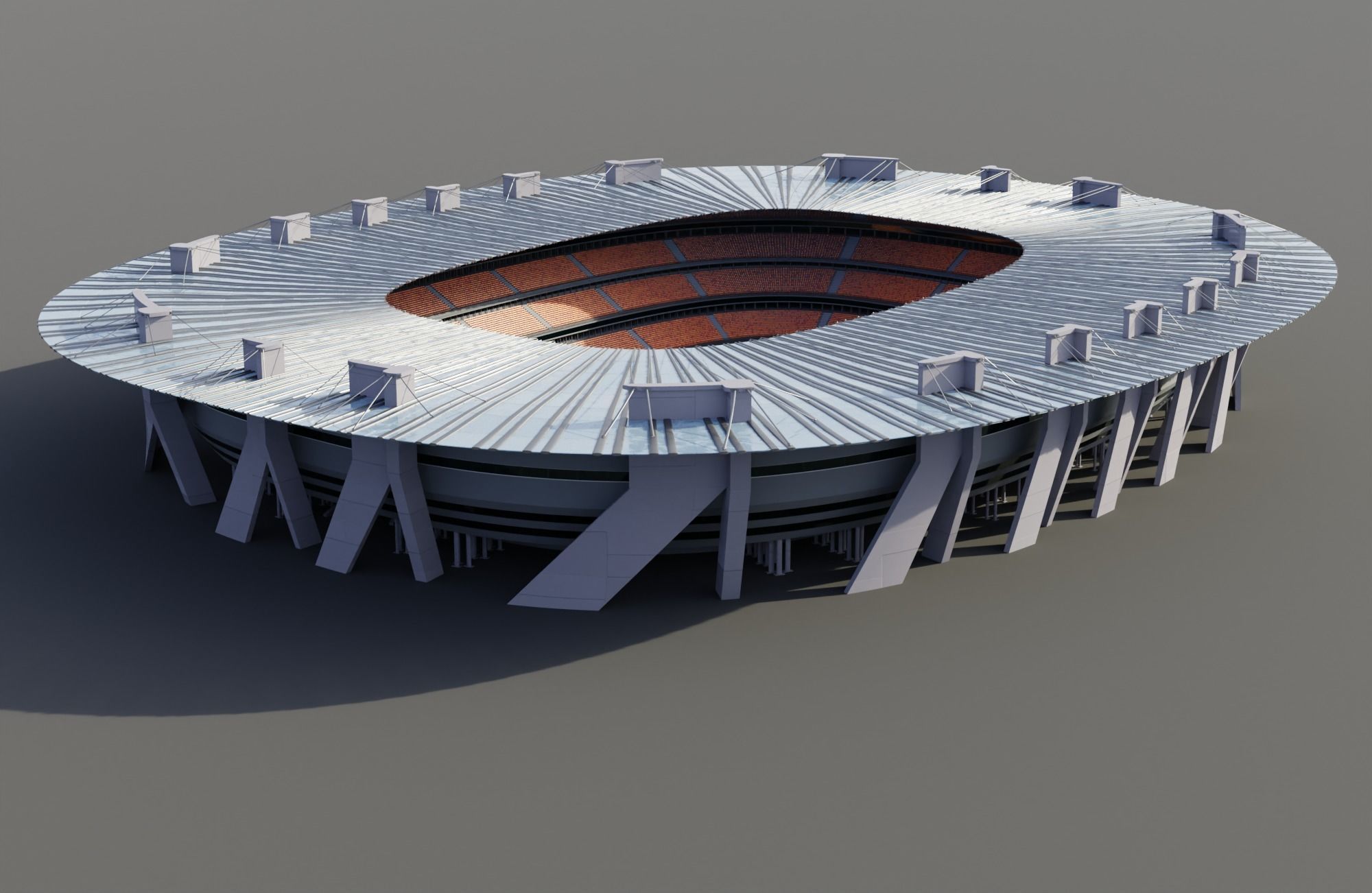 A Realistic Modern Stadium 3D model_1