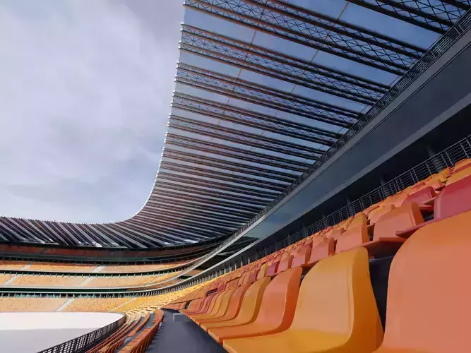 A Realistic Modern Stadium 3D model