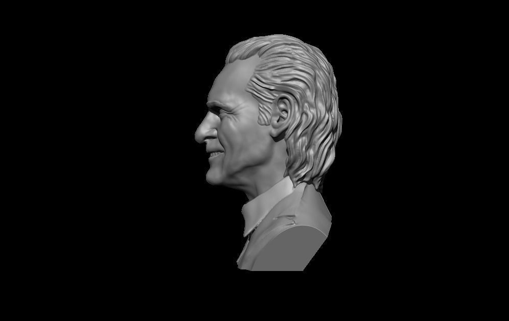 Joker 2019 Joaquin Phoenix head sculpture 3D print model_10