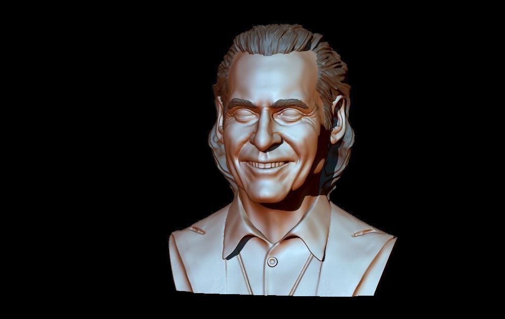 Joker 2019 Joaquin Phoenix head sculpture 3D print model_2