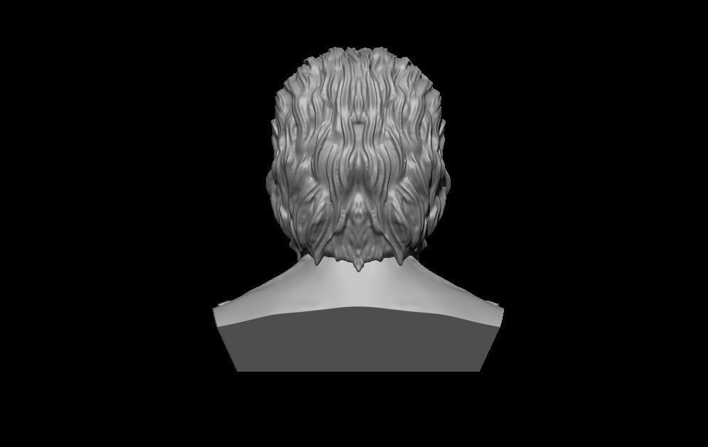 Joker 2019 Joaquin Phoenix head sculpture 3D print model_12