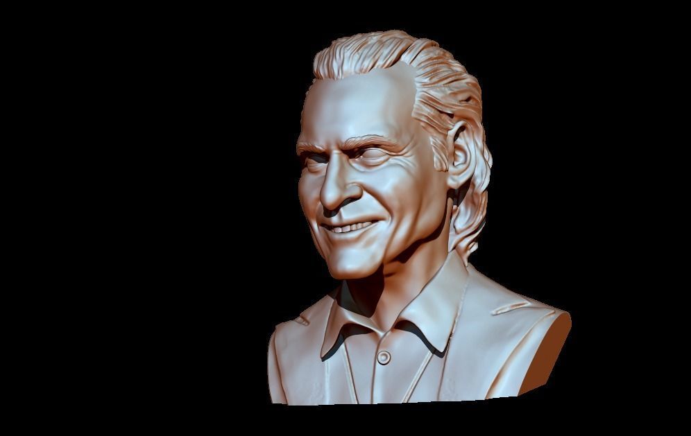 Joker 2019 Joaquin Phoenix head sculpture 3D print model_1