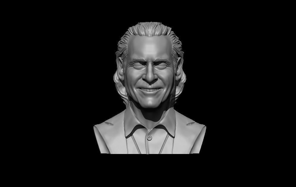 Joker 2019 Joaquin Phoenix head sculpture 3D print model_6
