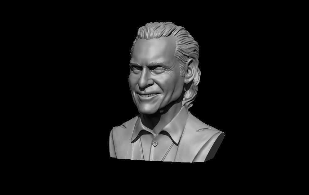 Joker 2019 Joaquin Phoenix head sculpture 3D print model_7