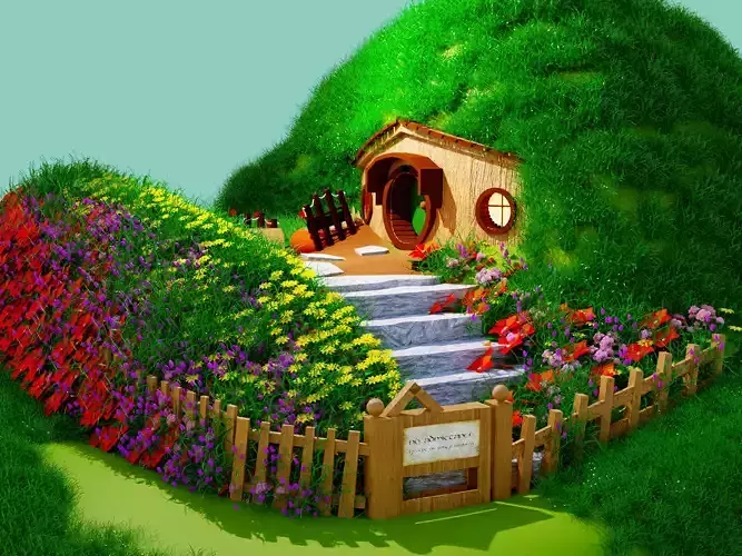 Hobbit House 3D model