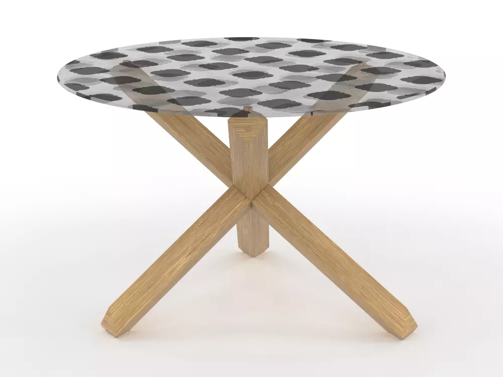 Table diamond with star in middle 3D model