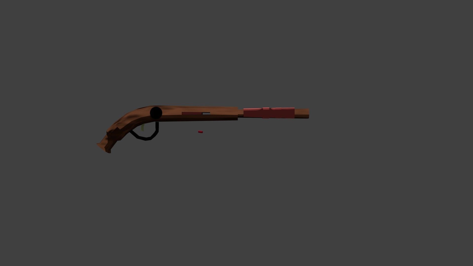 Shotgun Model with bullet Free 3D model_1