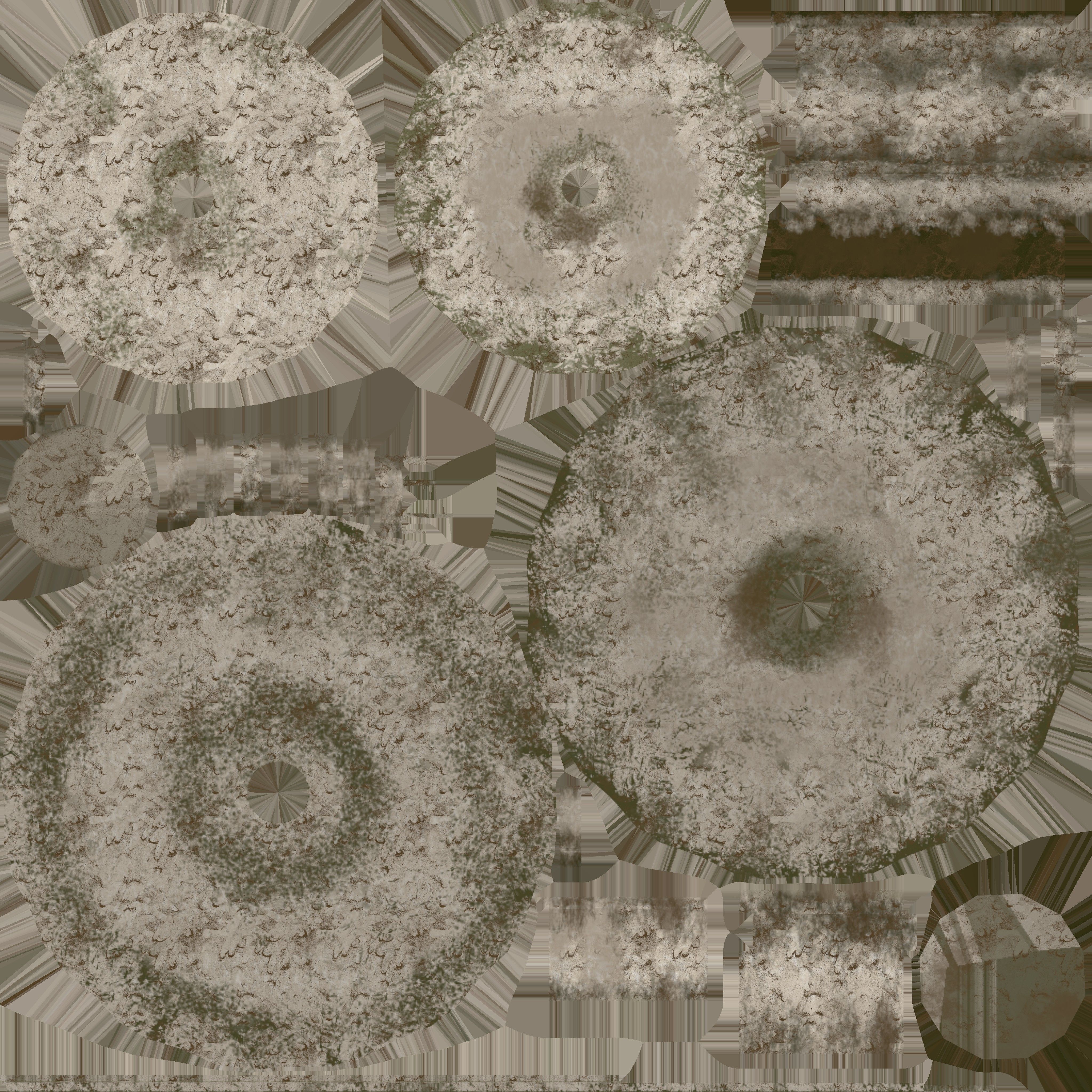 Fountain marble 3D model_4